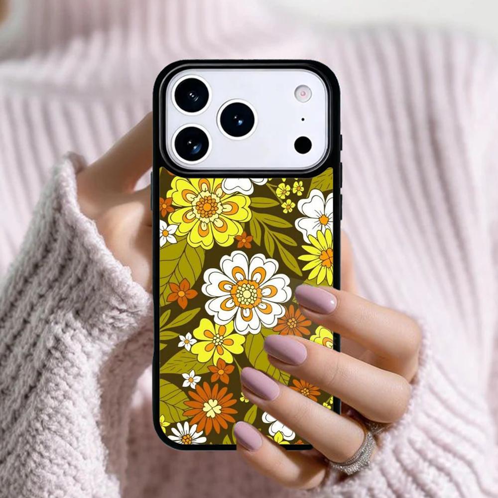 70s Groovy Vintage Phone Case For Apple iPhone 17 Air 16E 15 14 Plus 13 12 11 Pro Max Mini Funda Cover