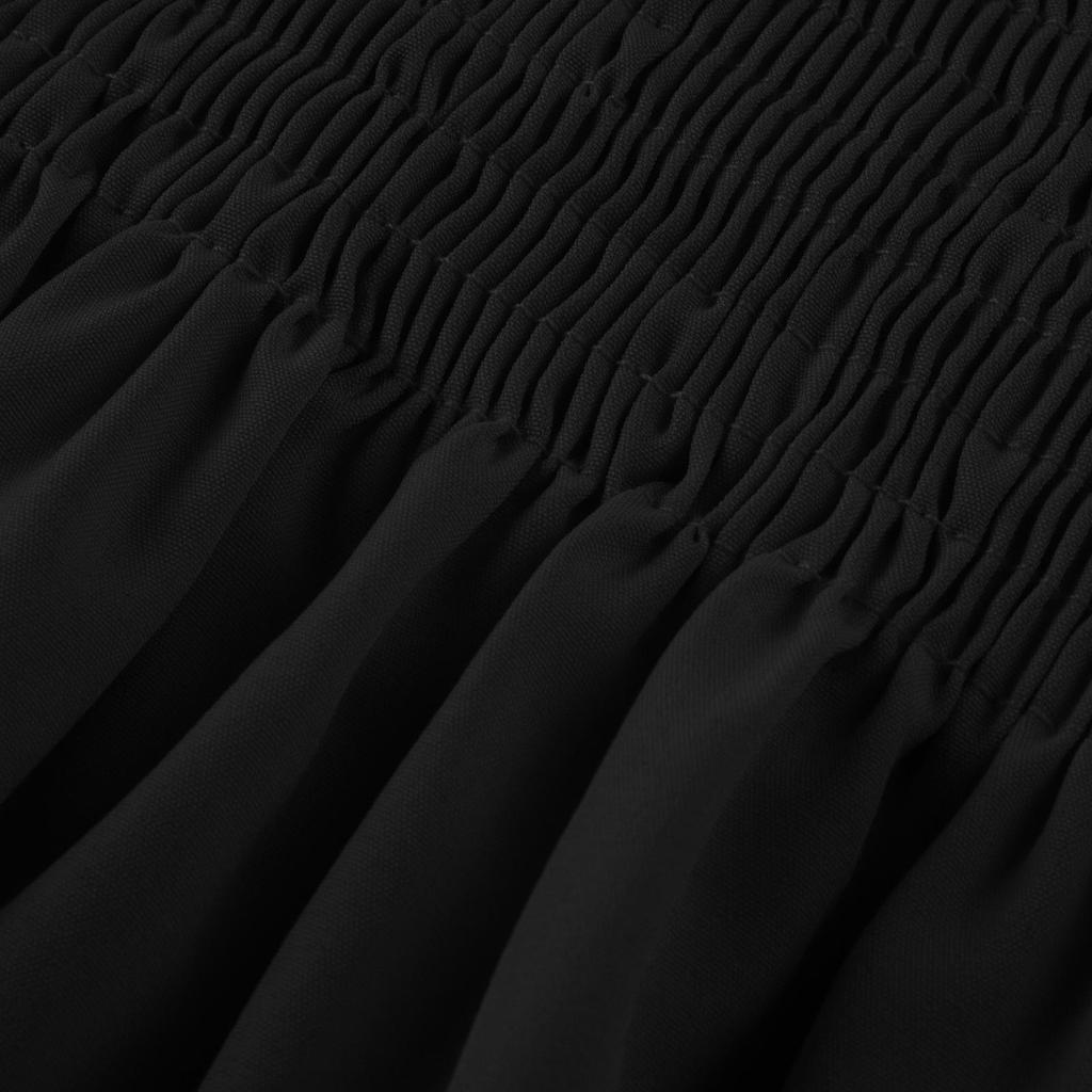 Модная женская однотонная рубашка без бретелек с длинными рукавами и рюшами на шнурке