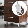 Metal Top Casters Wheels TPR Rubber Stem Caster Wheels Activity Brake Universal Casters  Cabinet