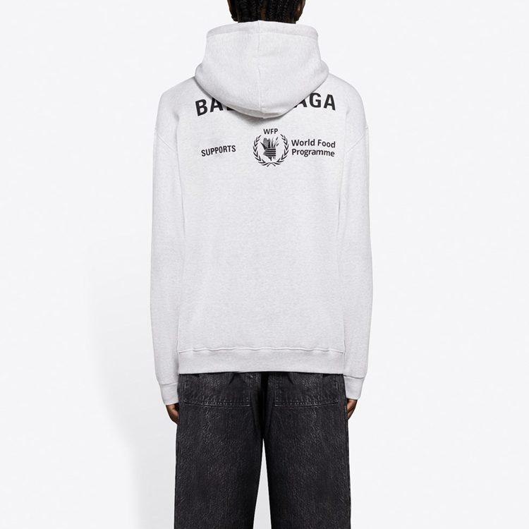 Balenciaga Толстовка Regular Fit Мужская Светло-серая 600583TJVK41167