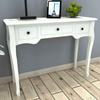 VidaXL Console Table and Dressing Table with 3 Drawers White