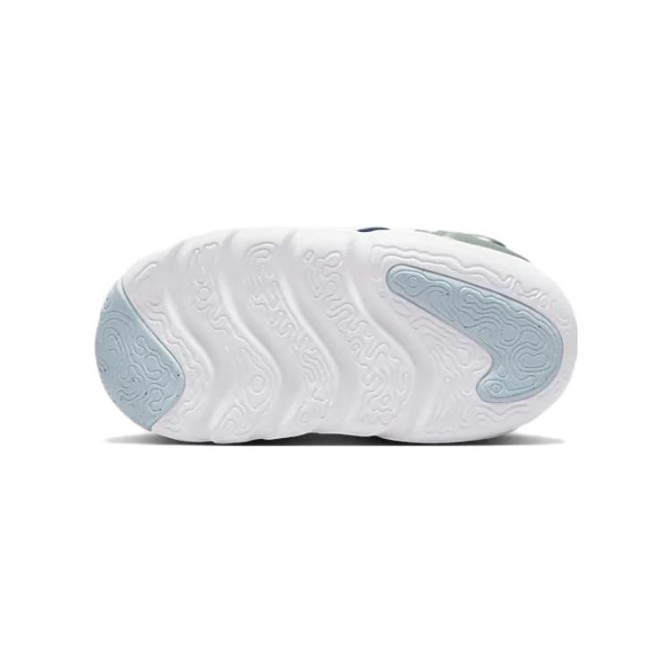 Nike Dynamo Go SE TD Valerian Blue Enamel Green Детские кроссовки Glacier-Blue Metallic-Silver DV0547-400