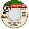 7-дюймовая пластинка BIM SHERMAN What Sweet You So OMS006 Оригинальная музыка Ямайка Регги Ска Даб Б/у