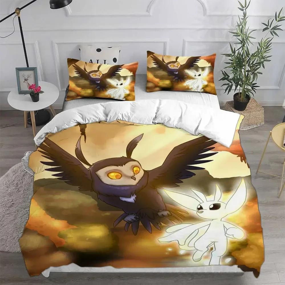 3D Игра Ori And The Blind Forest Постельные наборы Одеяло Квилт Покрывало Пододеяльник Наволочка 2 3 Предмета Наборы Детский Взрослый Размер