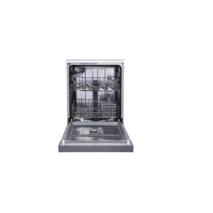 Lave-vaisselle 60 cm HISENSE HS622E10X - Gris - 2 bras de lavage - 4 plans d'arrosage