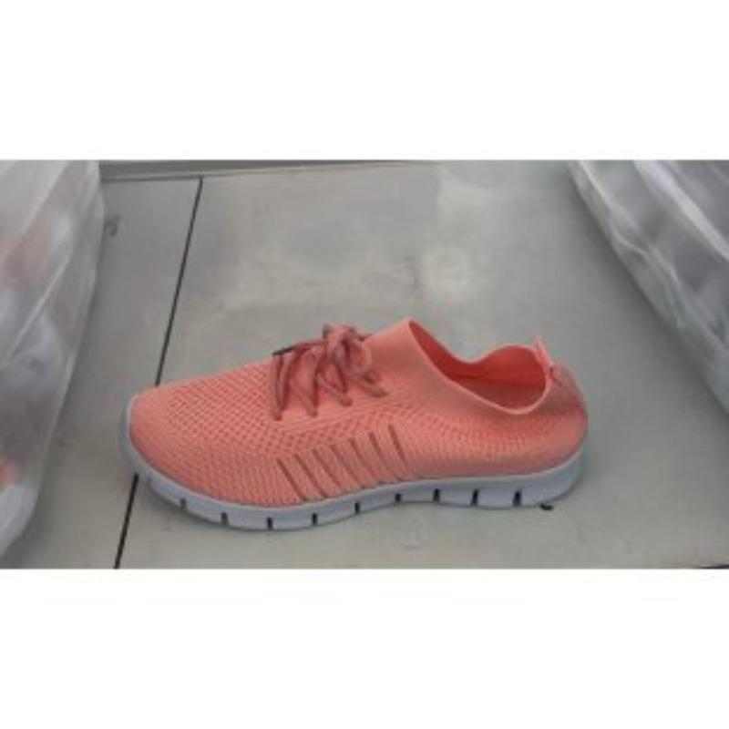 Spring and summer fly-woven mesh women's shoes breathable sports shoes deep-mouth lace-up muffin bottom casual running women's shoes