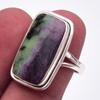 Ruby In Zoisite Handmade Lab-Created 925 Sterling Silver Jewelry Ring S.8 P5j12