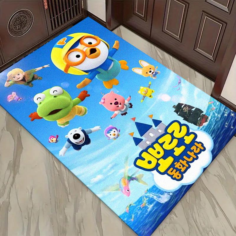 Pororo Cartoon Carpet Rug for Living Room Bedroom Home Sofa Decoration,Kids play Non-slip Floor Mat