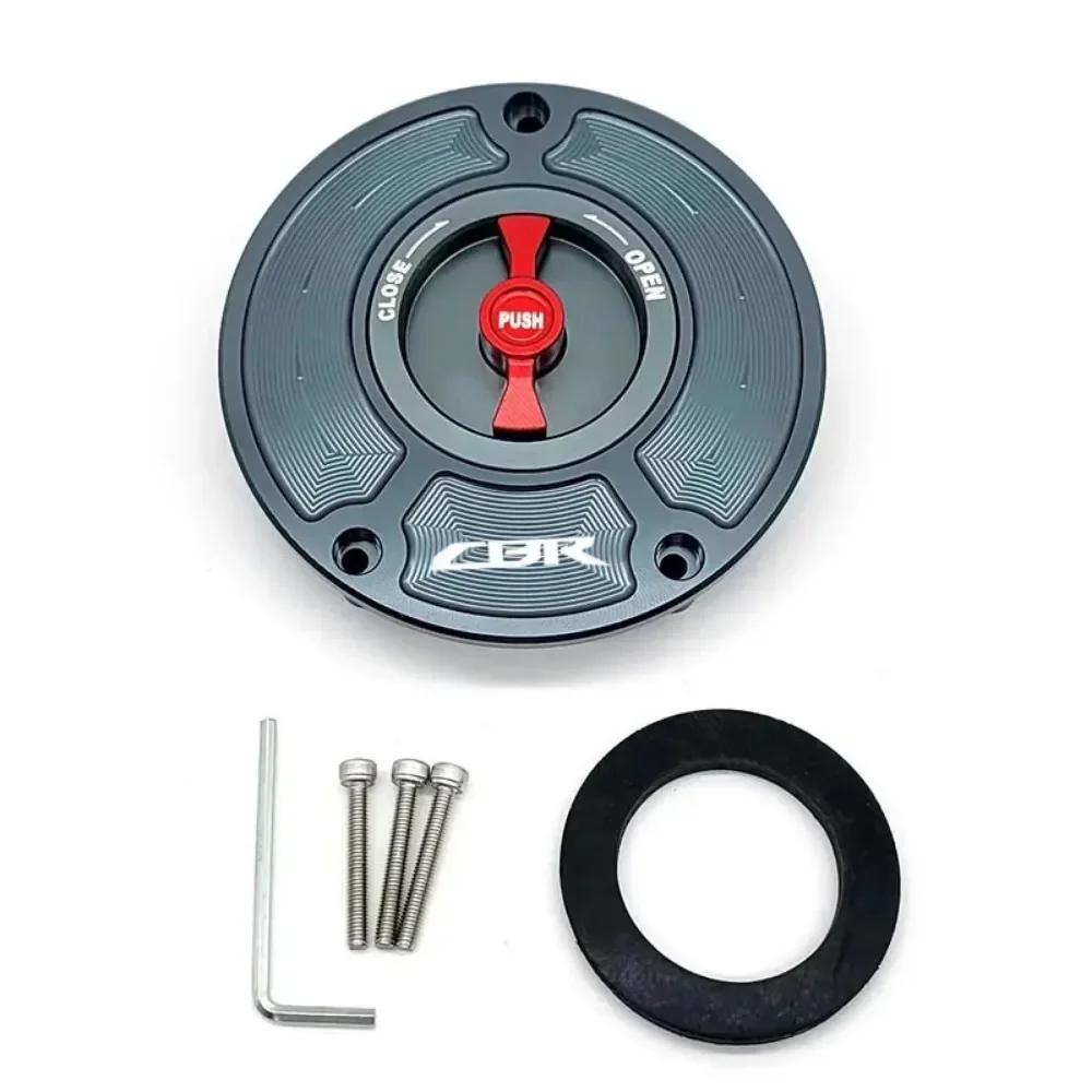 CNC Aluminum Keyless For Honda CBR 600 F4 F3 F2 1991-2008 Motorcycle Accessories Fuel Gas Tank Cap Cover