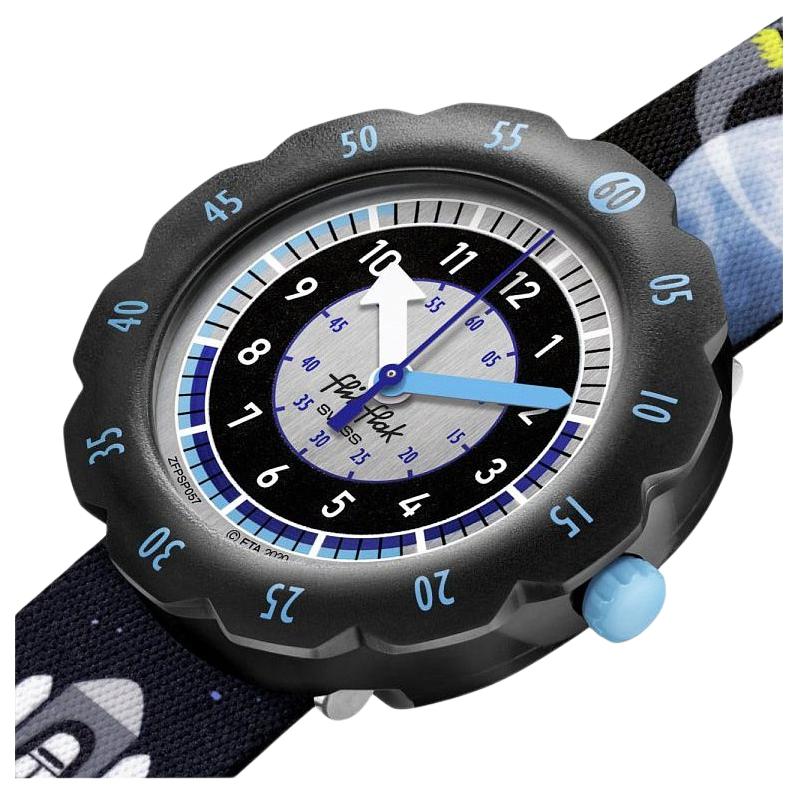 Swatch Flik Flak Series Quartz Movement Childrens Watch Waterproof Cool Watch Unisex watches Black ZFPSP057