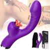 2 In 1 Vibrator for Woman, Vibrating Dildo, Clitoris Vibrator, G-spot Vibrator, Clitoris Suction Cup, Adult Sex Toys