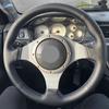 Car Accessory Steering Wheel Cover Perforated Leather Trim For Mitsubishi Lancer Evolution 8 VIII 2003 2004 2005 9 IX 2006