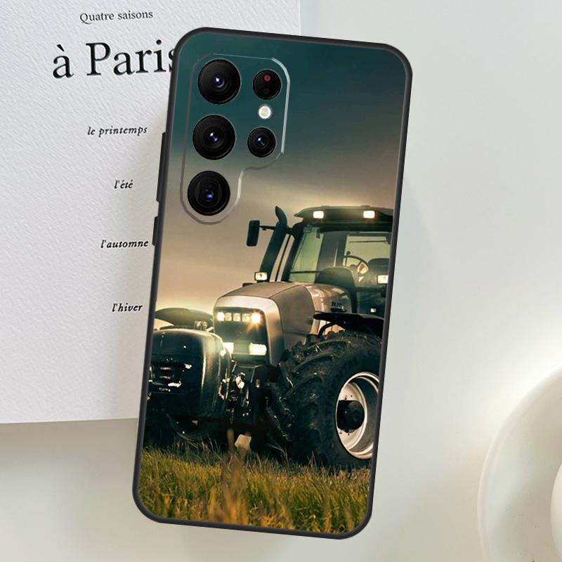 Farm Vehicle Tractor Phone Case For Samsung Galaxy S25 Ultra S9 S10 S20 S21 S22 S23 S24 Plus S24 FE Cover Shell