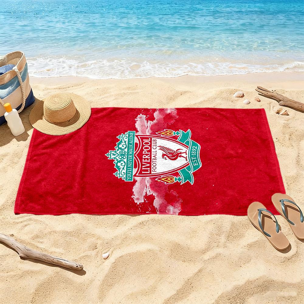 Liverpool Football Club Beach Towel Quickdry Soft Microfiber Comfortable Lightweight