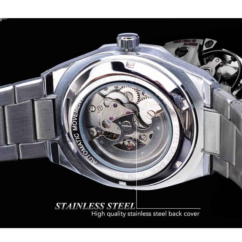 Механические часы Tourbillon Skeleton в стиле стимпанк, мужские наручные часы, водонепроницаемые, автоматические, деловые, роскошные