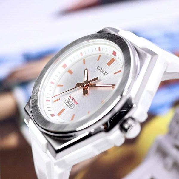 Casio Casio Women's Sporty Design Steel Bezel 100 Meter Waterproof Casual Urethane Watch 300 White