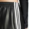 Adidas Originals Split Three-Stripe Comfortable Casual Shorts Women Bottoms Black IY7320