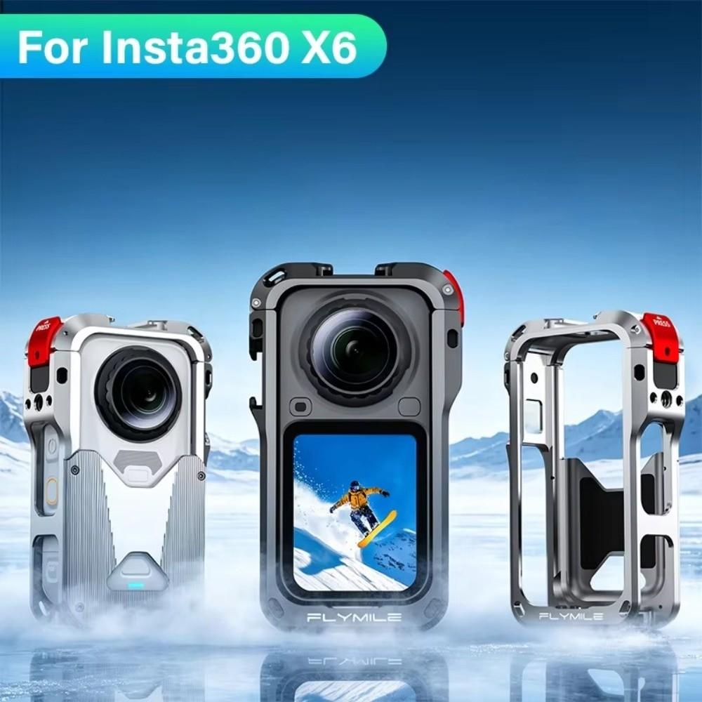 with Lens Cap Protective Case Expansion Frame for Insta360 X6 Action Camera Accessories