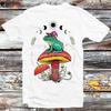 Frog Wizard On Mushroom Phase of Moon T Shirt B1097