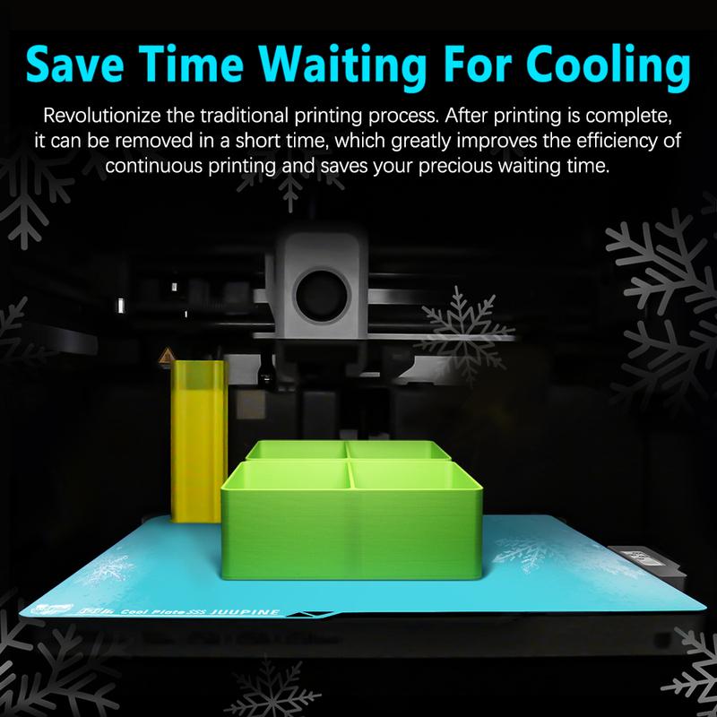 Juupine OMG Glacier для Anycubic Kobra 3 V2 Обновление платформы для печати Kobra 3V2 Cool Plate PLA PETG Превосходное сцепление первого слоя