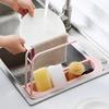 Sink Storage Shelf Towel Rack Expandable Telescopic Design Ventilation Drainage Easy Installation Multifunctional Kitchen Drain Rack