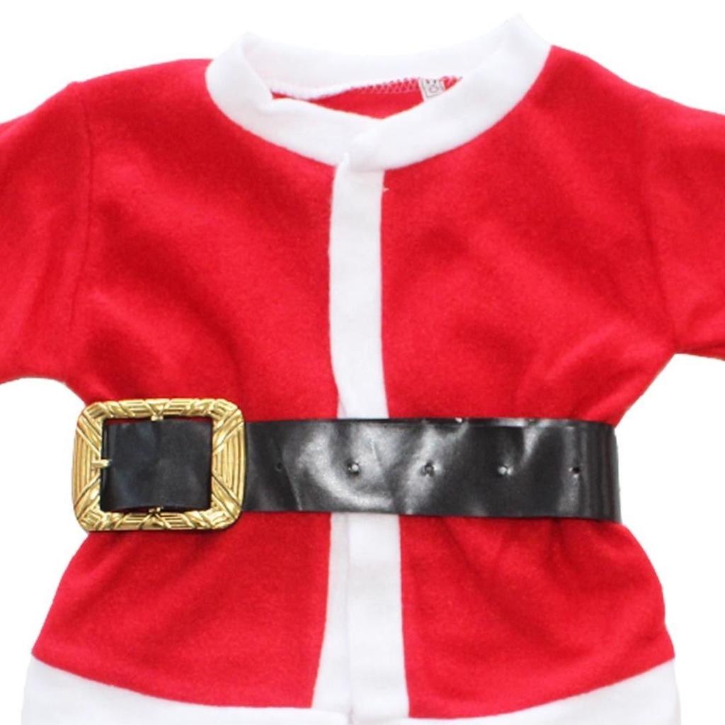 Унисекс красная шапка с поясом Санта-Клаус детский комплект