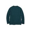 Uniqlo Полосатая футболка с круглым вырезом и длинным рукавом, унисекс, цвет бирюзовый, 453565-55