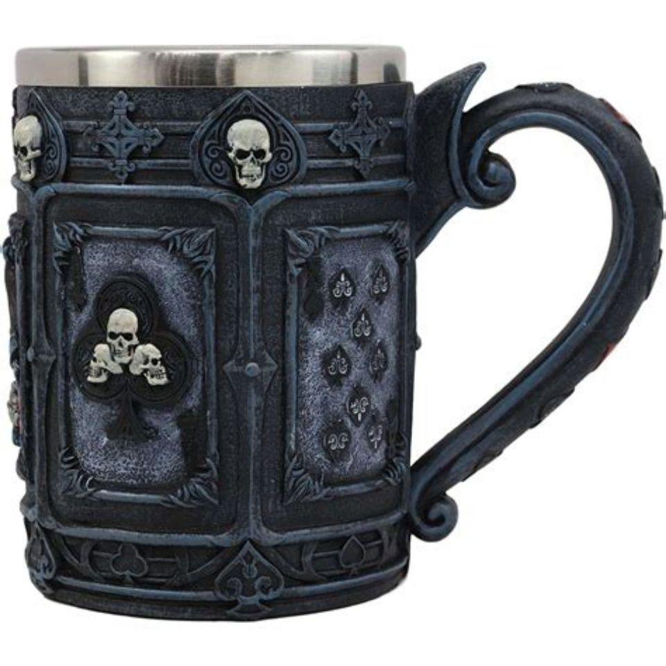 Кружка для пива из нержавеющей стали в винтажном стиле – Большая чашка для кофе и чая для дома, паба или вечеринки