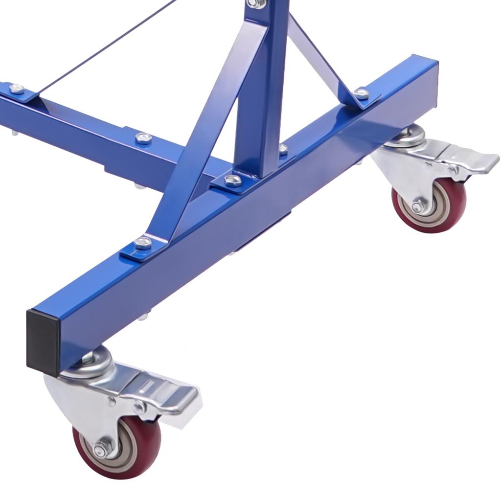 Сверхпрочная стойка для покраски автомобилей 8 крючков регулируемая высота 5-7 футов грузоподъемность 240 фунтов на колесиках для двери автомобиля капота крыла сушилка