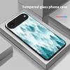 Чернильная пейзажная живопись Для iPhone 11 Pro 12 13 mini 14 15 Pro Max 16 E 17 Air XS Max XR 8 7 Plus SE 5 6 Черный стеклянный чехол для телефона