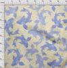oneOone Cotton Flex Grayish Purple Fabric Asian Japanese Koifish Sewing Material Print Fabric By The Yard 40 Inch