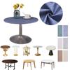 Round Waterproof Table Cover Cloth Protector Polyester Tablecloth Catering Fitted Table Cover with Elastic Edged