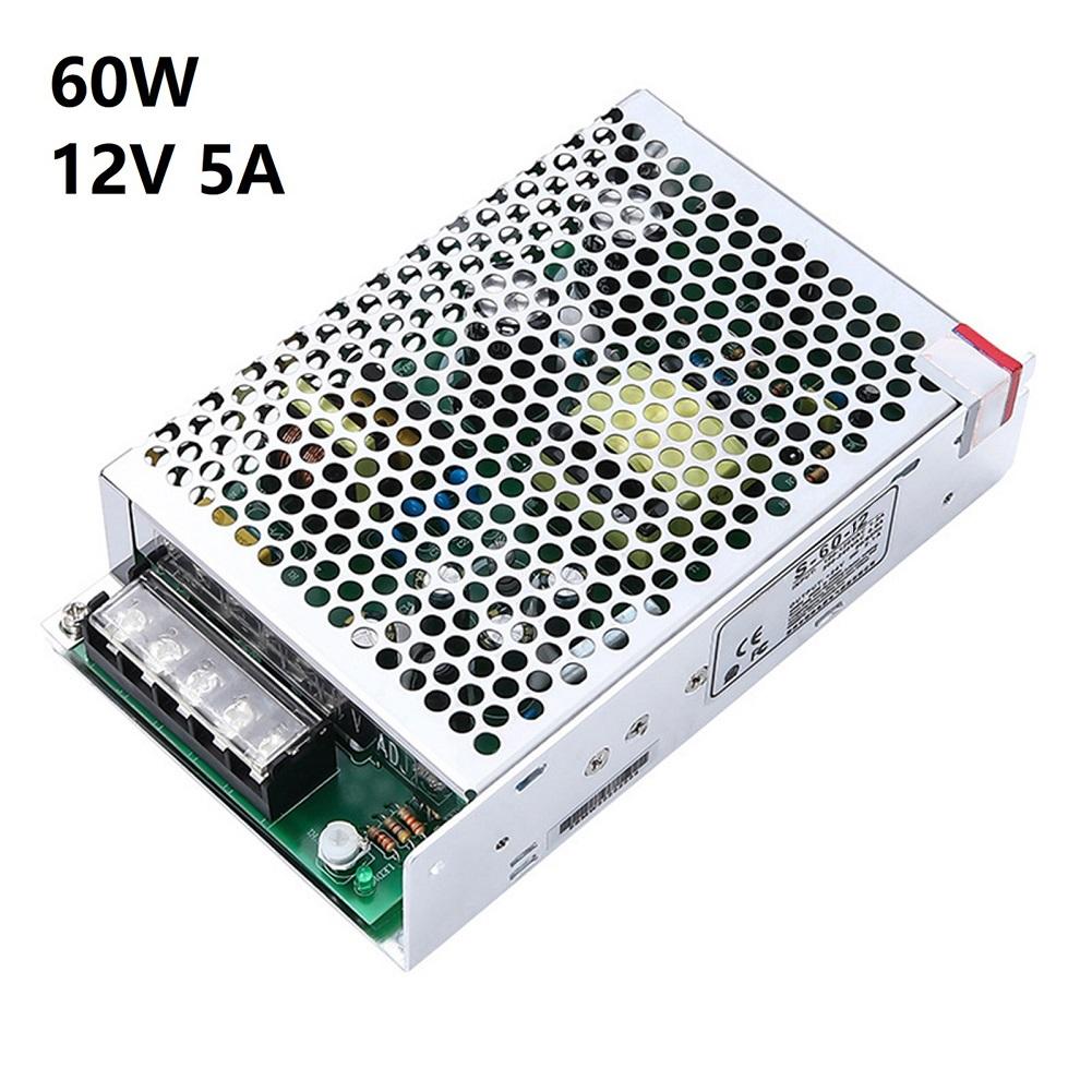 S-60-12 Switching Power Supply 60W 12V 5A For 12V Devices For 12V LED Strips,floodlights,routers,cameras, Audio/video, Printers