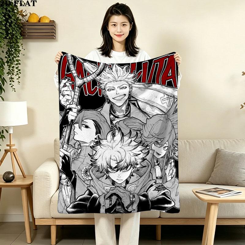 1PC Gachiakuta Patterned Flannel Blanket Suitable For All Seasons For Home Decor Warmth And Comfort Gifts Holiday Present