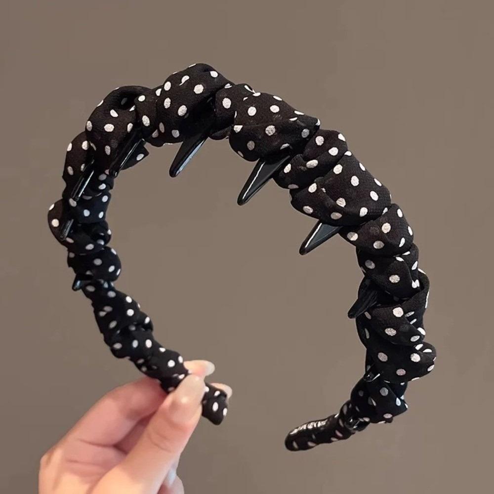 Pleated Hair Hoop Lace Mesh Hair Accessories Sweet Hair Comb for Women Girls