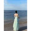 Приморское фото супер фея платье на бретельках путешествие первая любовь носить длинное платье отпуск халтер платье феи