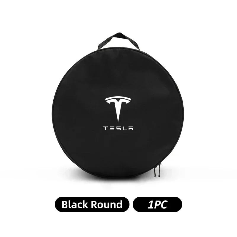 Автомобильная наклейка Сумка для хранения кабеля зарядки автомобиля Tesla Контейнер для переноски зарядного устройства Хранение для Tesla Model 3 Y S X 2021 Roadster Cybertruck