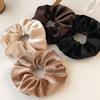 New Arrival Winter Velvet Hair Scrunchies Hair Tie Women Ponytail Holder Solid Color Hair Rubber Bands Girl Hair Accessories
