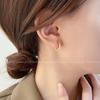 Серьги-кольца Higu из серебра 925 пробы, простые геометрические круглые для женщин