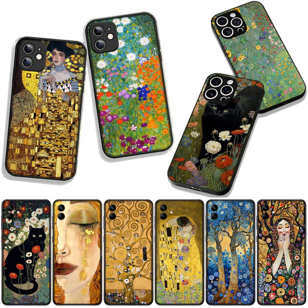 Gustav Art Klimt Cover Phone Case for Samsung Galaxy S25 S24 S22 S23 FE Ultra Plus A56 A05 A06 A15 A16 A55 S7 Edge Coque