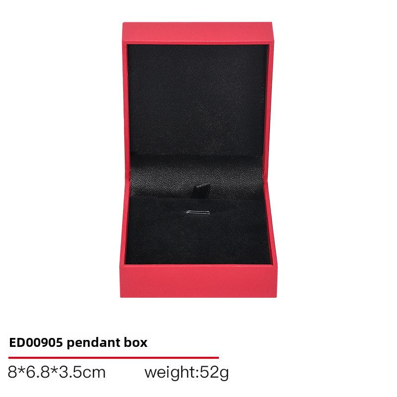 Высококачественная кожаная шкатулка для колец, браслетов и ожерелий