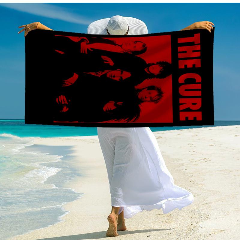 The Cure Rock Band Fashion Beach Towel: Ideal for Summer Adventures Soft, absorbent and quick drying suitable for swimming and bathing