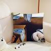 SSalvador Dali Pop Art  cushion cover Pillow Case Plush Fabric Soft Double Sided Print Sofa Cushion Cover Throw Pillow Covers