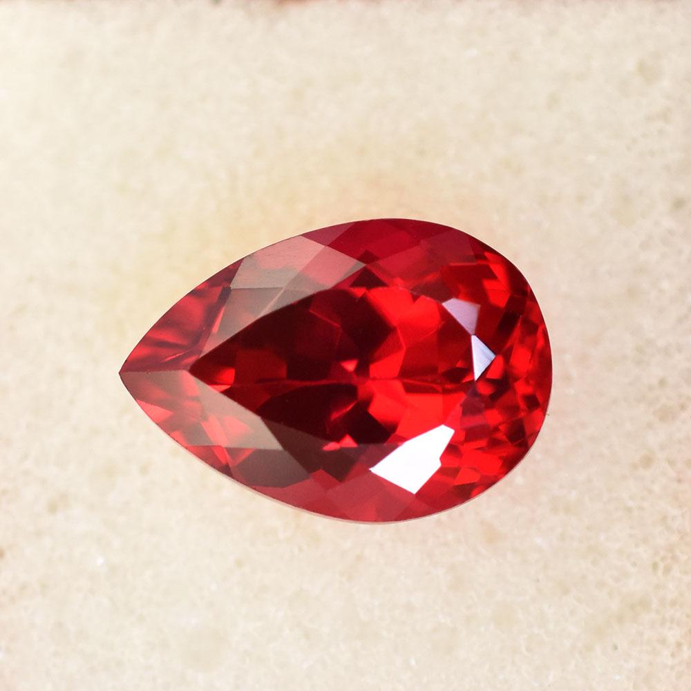 Natural Red Ruby Loose Gemstone 8 ct Pear Shape for Jewelry Making for Jewelry Making and Crafts