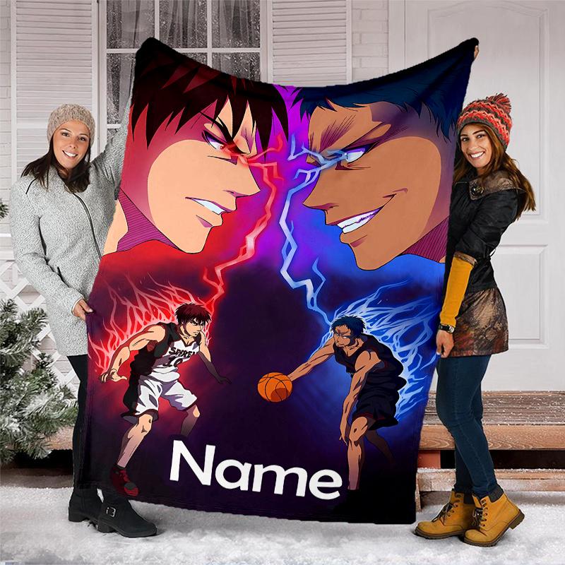 Personalized Custom Name Blanket - Kuroko's Basketball Print Design,Blanket for Sofa,Bed,Travel,Camping - Soft and Warm, Great Gift