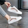 Fashion Women's Vulcanized Walking Running Shoes Women's Casual Lightweight Casual Tennis Sports Shoes 2025 New White Flat Shoes