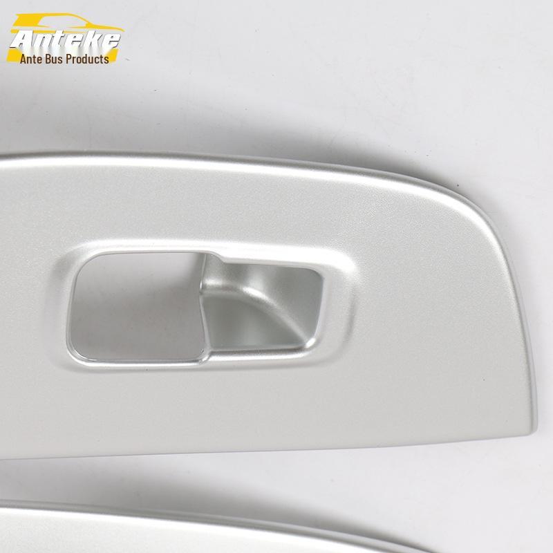 19 RX5MAX Car Door Window Lift Button Decorative Sticker – Glass Switch Bright Ring Armrest