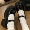 Thick-soled heightening small leather shoes high-heeled Mary Jane shoes women's 2025 spring and summer new college style jk shoes uniform single shoes