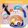 Cartoon Car Kids Backpack For Preschool Boys Girls With Comfortable Nylon Straps