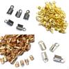 400pcs Mixed Color Ribbon Crimp Ends Cord Clamps Bracelet Pinch 10mm